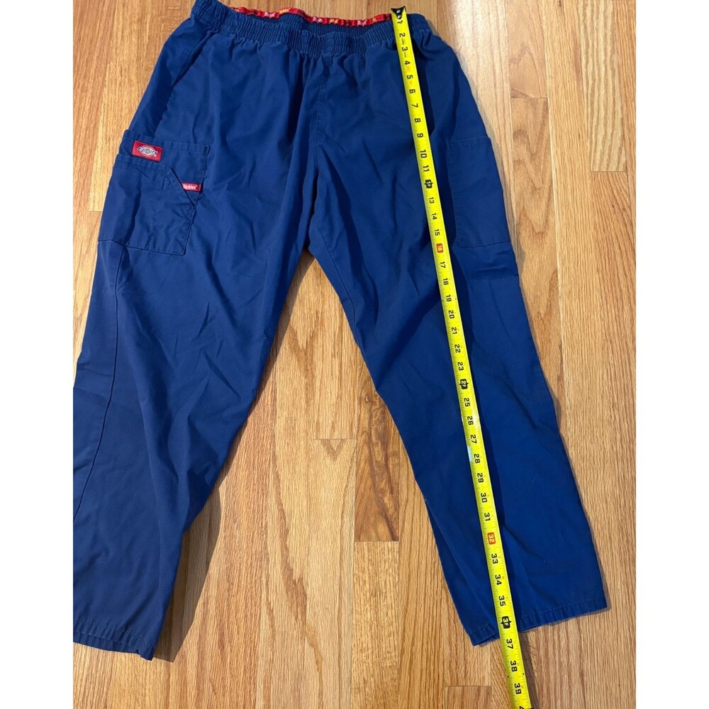 Dickies Scrub Pants Women's Petite XL Blue Cargo Pockets Elastic Waist Lot of 2 - Picture 6 of 8